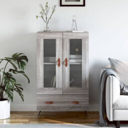Berkfield Highboard Grey Sonoma 69.5X31X115 Cm Engineered Wood - thumbnail 1