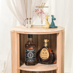 Nordlys 2-Storage Natural Wood Nightstand Classic Style Bedroom - thumbnail 9