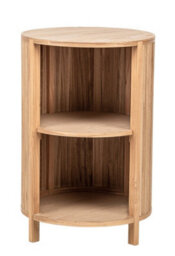 Nordlys 2-Storage Natural Wood Nightstand Classic Style Bedroom - thumbnail 5