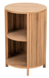 Nordlys 2-Storage Natural Wood Nightstand Classic Style Bedroom - thumbnail 2