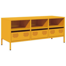 Berkfield Industrial Tv Cabinet Mustard Yellow 101.5X39X43.5 Cm Cold-Rolled Steel