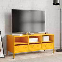 Berkfield Industrial Tv Cabinet Mustard Yellow 101.5X39X43.5 Cm Cold-Rolled Steel - thumbnail 3