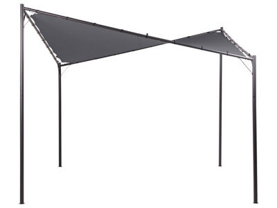 Wyld And Coco Evershade Pergola Dark Grey Polyester Steel 300 X 300 Cm Uv-Resistant Garden Pavilion - image 1