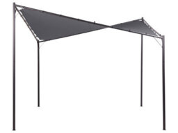 Wyld And Coco Evershade Pergola Dark Grey Polyester Steel 300 X 300 Cm Uv-Resistant Garden Pavilion - thumbnail 1
