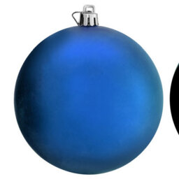 Christmas Tree World 10Cm Blue Bauble Set Shiny/matt (40 Pc) - thumbnail 4