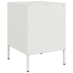 Berkfield Bedside Cabinets 2 Pcs White 36X39X50.5 Cm Steel - thumbnail 8