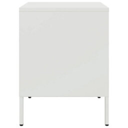 Berkfield Bedside Cabinets 2 Pcs White 36X39X50.5 Cm Steel - thumbnail 7