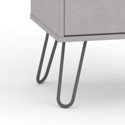 Core Products Augusta Industrial Grey Sideboard With 1 Door And 3 Drawers H73.6Cm X W90.0Cm X D43.0Cm - thumbnail 7