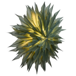 Wyld And Coco Large Green Paper Star Hanging Decoration With Built-In Socket, 96 X 26 X 96 Cm, Christmas Theme - thumbnail 4