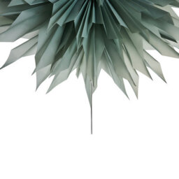 Wyld And Coco Large Green Paper Star Hanging Decoration With Built-In Socket, 96 X 26 X 96 Cm, Christmas Theme - thumbnail 6
