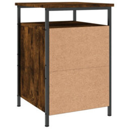 Berkfield Bedside Cabinet Smoked Oak 40X42X60 Cm Engineered Wood - thumbnail 8