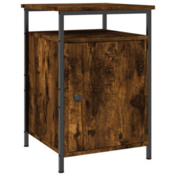 Berkfield Bedside Cabinet Smoked Oak 40X42X60 Cm Engineered Wood - thumbnail 2