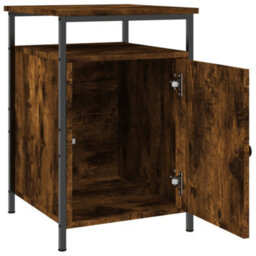 Berkfield Bedside Cabinet Smoked Oak 40X42X60 Cm Engineered Wood - thumbnail 5