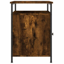 Berkfield Bedside Cabinet Smoked Oak 40X42X60 Cm Engineered Wood - thumbnail 7