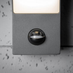 CGC Lighting Cgc Millie Anthracite Dark Grey Curved Led Wall Light Pir Motion Sensor Diecast Aluminium Opal Diffuser 4000K Ip54 - thumbnail 6