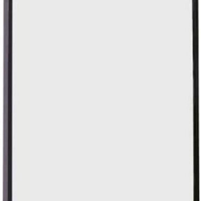 Deenz Full Length Camden Black Curved Metal Wall Mirror Aluminium Frame Home Décor Bedroom Living Room (40X120Cm)