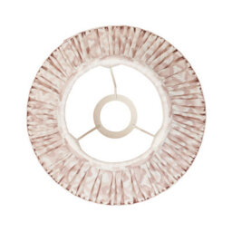 Loops Set Of 2 Stylish Handcrafted Tapered Cylinder Lamp Shades With Ikat Print Fabric - thumbnail 4