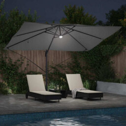 Berkfield Modern Cantilever Roma Parasol Anthracite, Black 352 X 251 X 265 Cm - thumbnail 4