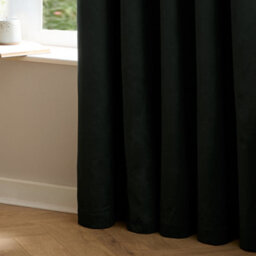 furn. Furn The Ultimate Velvet Blackout Pencil Pleat Curtain Pair, Black, (W) 229 X (D) 137Cm - thumbnail 7