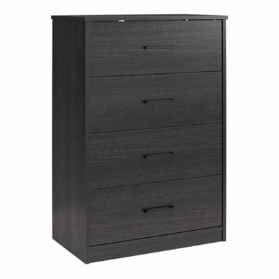 Dorel Brez Build Pearce 4 Drawer Dresser Black Oak Look - image 1