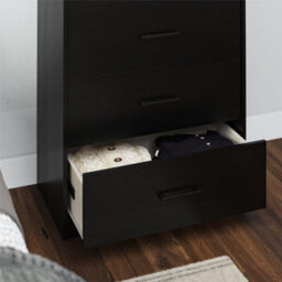 Dorel Brez Build Pearce 4 Drawer Dresser Black Oak Look - thumbnail 3