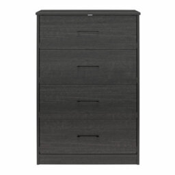 Dorel Brez Build Pearce 4 Drawer Dresser Black Oak Look - thumbnail 4