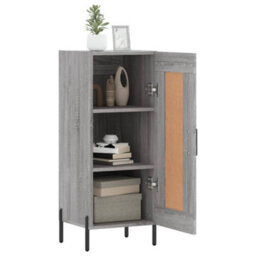 Berkfield Modern Sideboard Grey Sonoma 34.5X34X90 Cm Engineered Wood - thumbnail 4