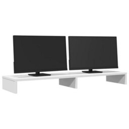 Walplus Monitor Stand White 100X27X10 Cm Engineered Wood - thumbnail 3