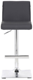 Lamboro Snella Breakfast Bar Stool, Chrome Footrest, Height Adjustable Swivel Gas Lift, Home Bar & Kitchen Barstool, Charcoal Grey - thumbnail 3