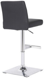 Lamboro Snella Breakfast Bar Stool, Chrome Footrest, Height Adjustable Swivel Gas Lift, Home Bar & Kitchen Barstool, Charcoal Grey - thumbnail 4