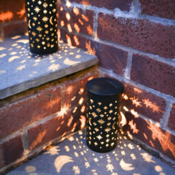 Gardenwize Pack Of 4 Solar Powered Night Sky Stake Lanterns Decorative Pathway Lighting  Garden Lights - thumbnail 2