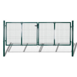 Berkfield Garden Mesh Gate Fence Door Wall Grille 289 X 75 Cm / 306 X 125 Cm - thumbnail 1