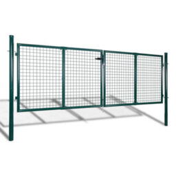 Berkfield Garden Mesh Gate Fence Door Wall Grille 289 X 75 Cm / 306 X 125 Cm - thumbnail 2
