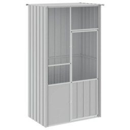 Vidaxl Bird Cage Grey 115X78X200 Cm Galvanised Steel - thumbnail 2