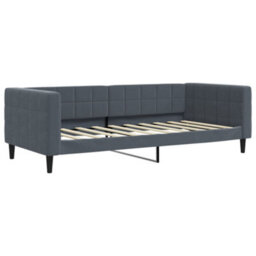 Berkfield Daybed With Trundle Dark Grey 90X190 Cm Velvet - thumbnail 6