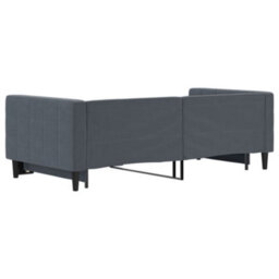 Berkfield Daybed With Trundle Dark Grey 90X190 Cm Velvet - thumbnail 5