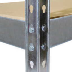 Rb Boss Garage Shelving Units Fastlok 4 Shelf Mdf Galvanised Steel (H)1600mm (W)750mm (D)350mm, Pack Of 2 - thumbnail 3