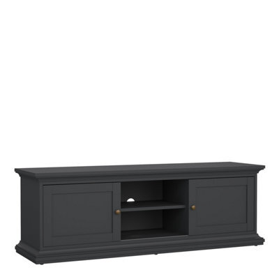 Furniture To Go Paris Tv-Unit 2 Frame Doors In Matt Grey - image 1