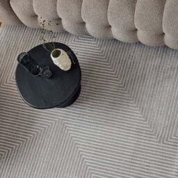 The Rugs Carmel Grey/cream Geometric Area Rug And Runner Non Shedding, Stain Resistant, Soft - thumbnail 7