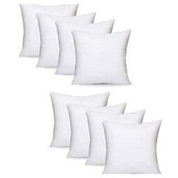 "8 Pack Luxury 20"" X 20"" (50 X 50Cm) Cotton Blend Cushion Pads With Super Bounce Polyester Fibre, Made Of Finest British Materials"