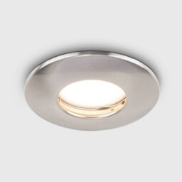 Valuelights Downlight Fire Rated Ip65 Brushed Chrome Ceiling Light Fitting 6 Pack - thumbnail 2