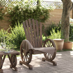 Berkfield Garden Adirondack Chair Solid Wood Fir - thumbnail 3