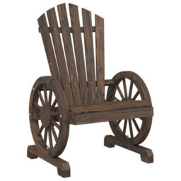 Berkfield Garden Adirondack Chair Solid Wood Fir - thumbnail 2