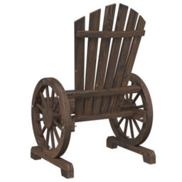 Berkfield Garden Adirondack Chair Solid Wood Fir - thumbnail 6