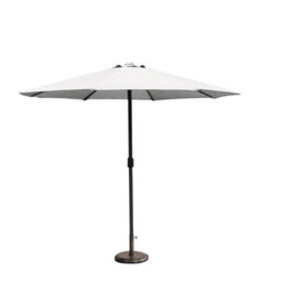 Abrihome Garden Parasol With Double Vent, Garden Umbrella Coated Waterproof Fabric, Sturdy Iron Pole, Ideal For Patio, Beige - thumbnail 6
