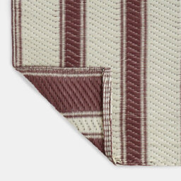 Ohs Vintage Stripes Outdoor Garden Rug Waterproof Area Mat - thumbnail 4