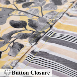 Aspire Homeware Printed Microfiber Duvet Cover Set, Ochre Blossom Reversible, Super King, (L)220Cm X (W)260Cm - thumbnail 3