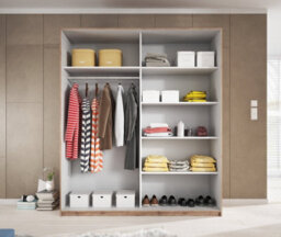 Arte Sleek Beaufort Oak Sliding Door Wardrobe With Ample Storage - H2100mm W2000mm D610mm - thumbnail 3