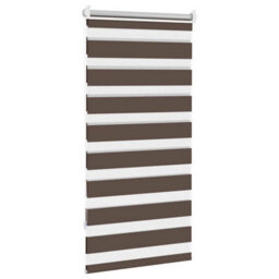Walplus Coffee Zebra Blind 80 X 150 Cm - Light Filtering Roller Blind With Fittings Included - thumbnail 4