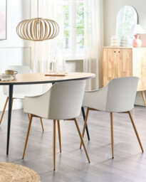 Beliani Set Of 2 Dining Chairs Fonda Ii White - thumbnail 2